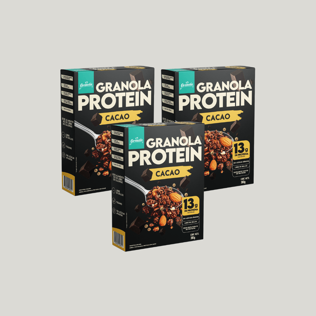 Pack 3 Granola Protein Cacao 300 g