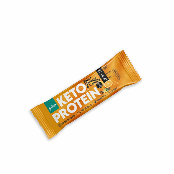 KETO PROTEIN BAR NARANJA & VAINILLA 5 BARRITAS Granolín Rico