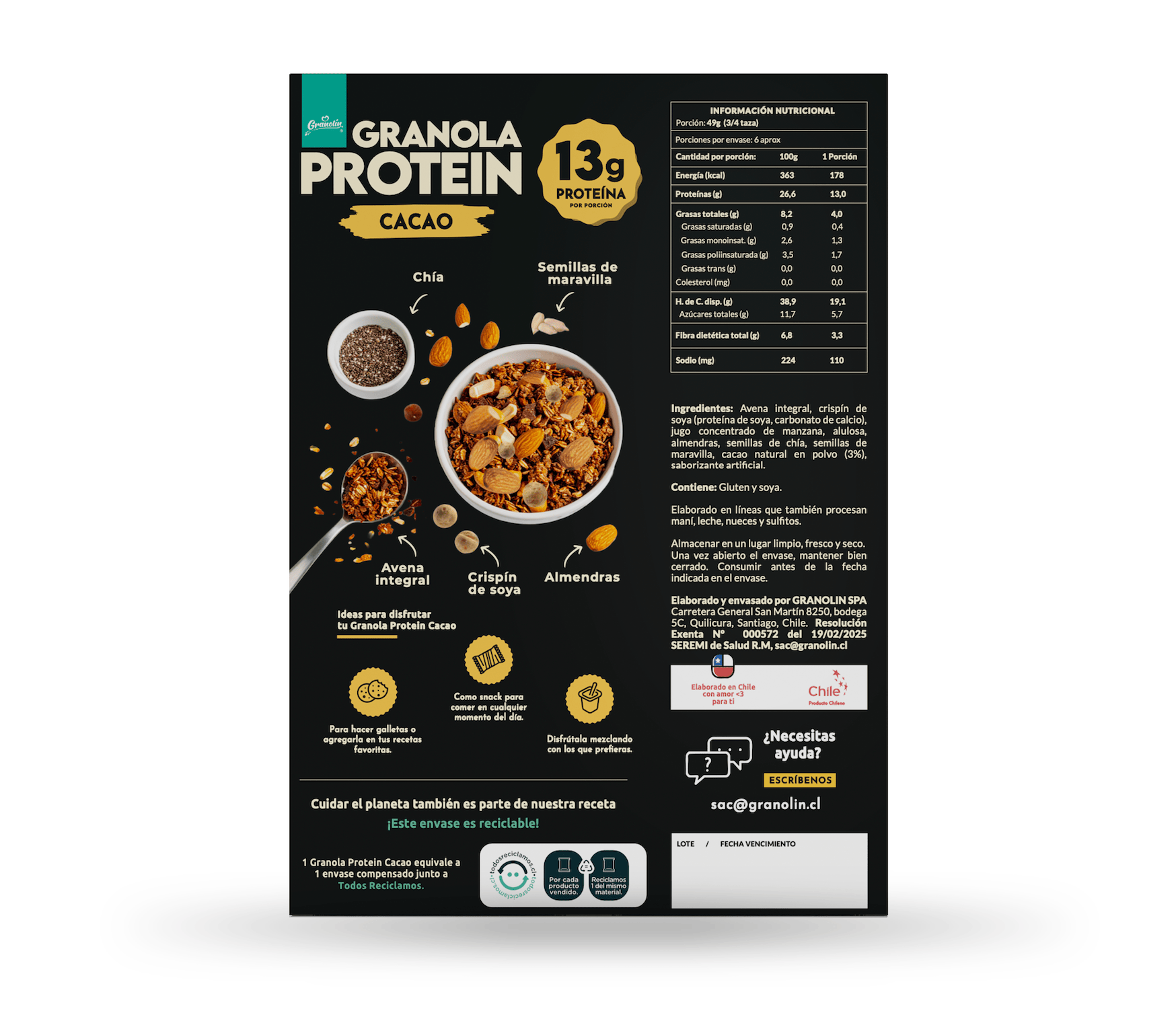 Granola Protein Cacao 300 g