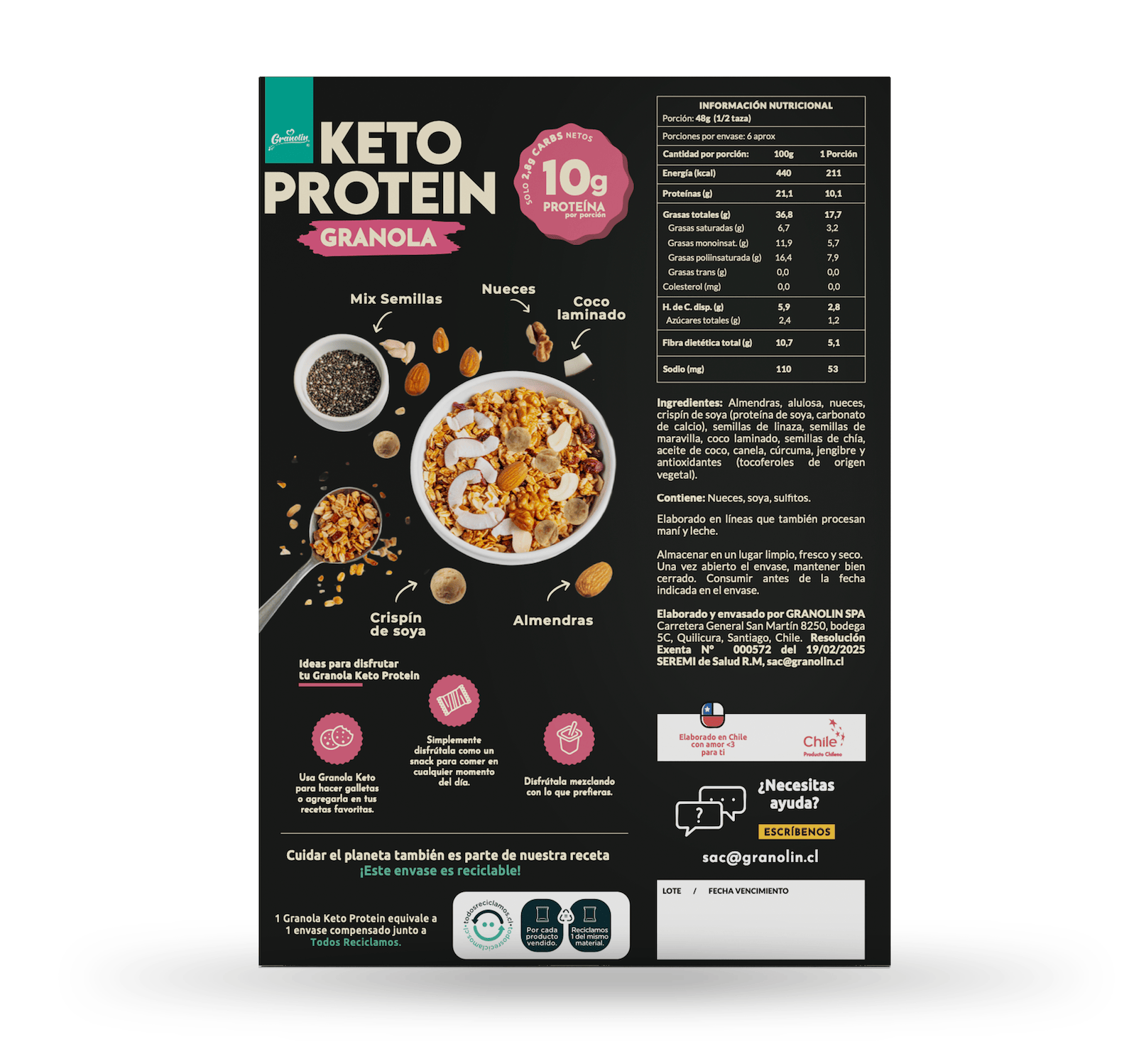 Granola Keto Protein 300 g