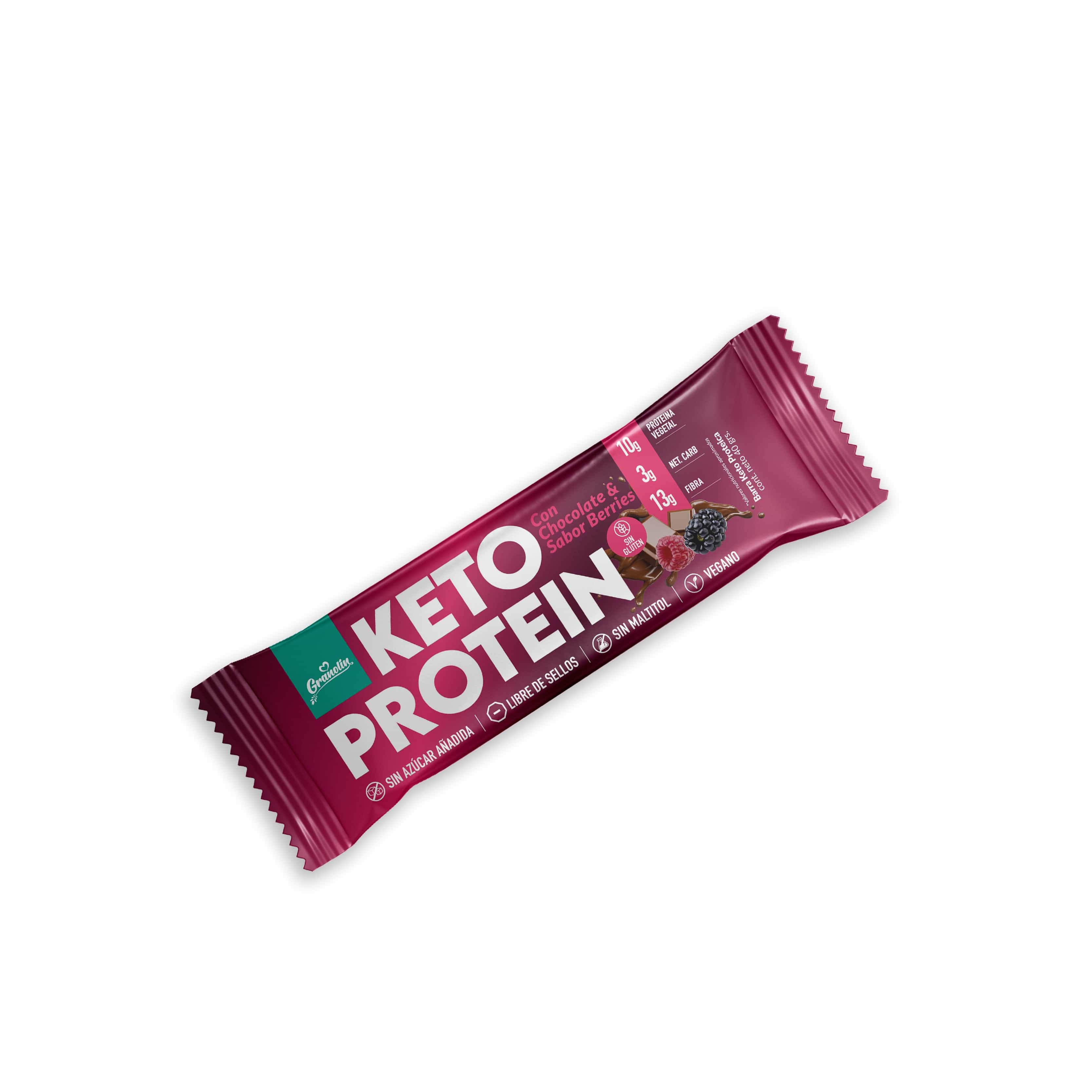Barritas Keto Protein Chocolate & Berries | 16 und