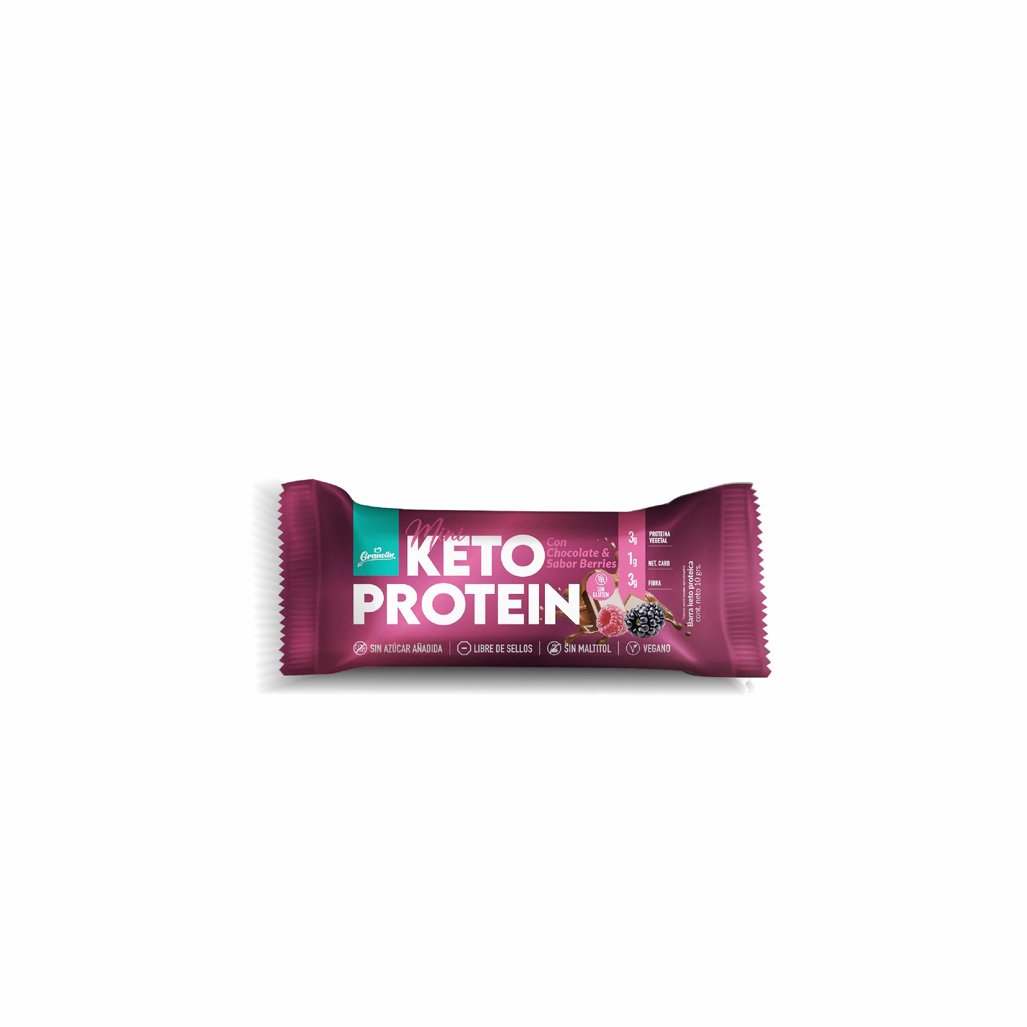 Mini Barritas Keto Protein Chocolate & Berries | 20 und