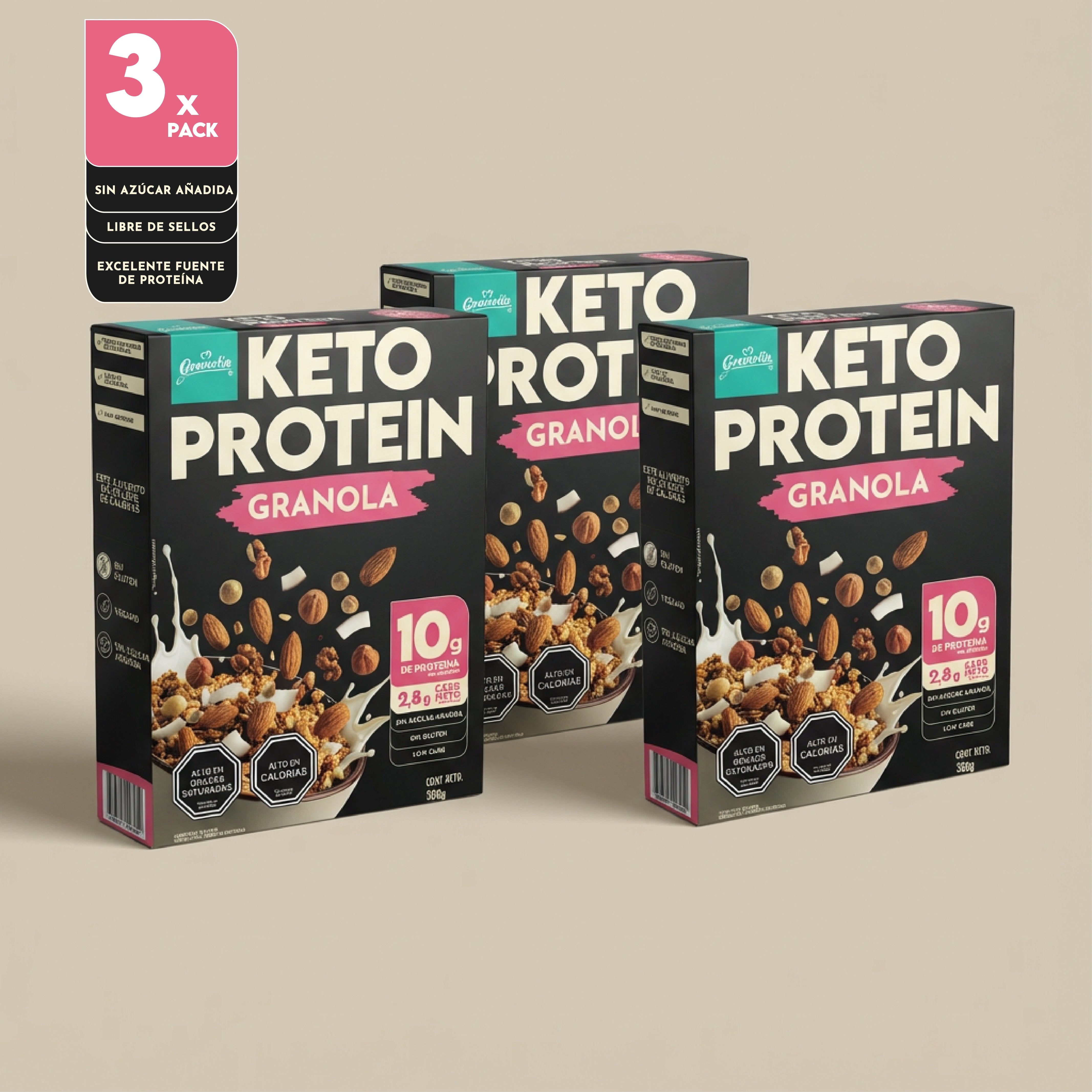 Pack 3 Granola Keto Protein 300 g