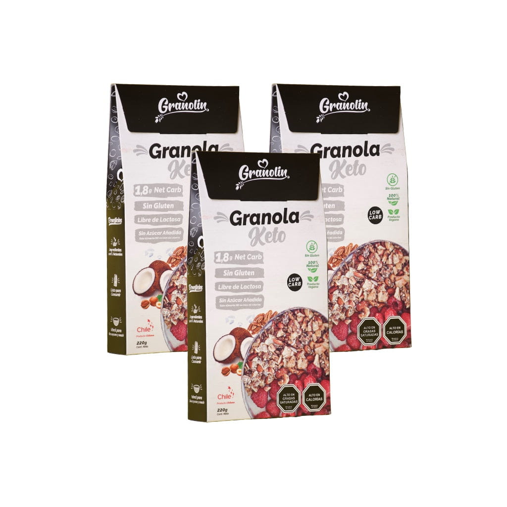 Pack 3 Granola Keto 220 g