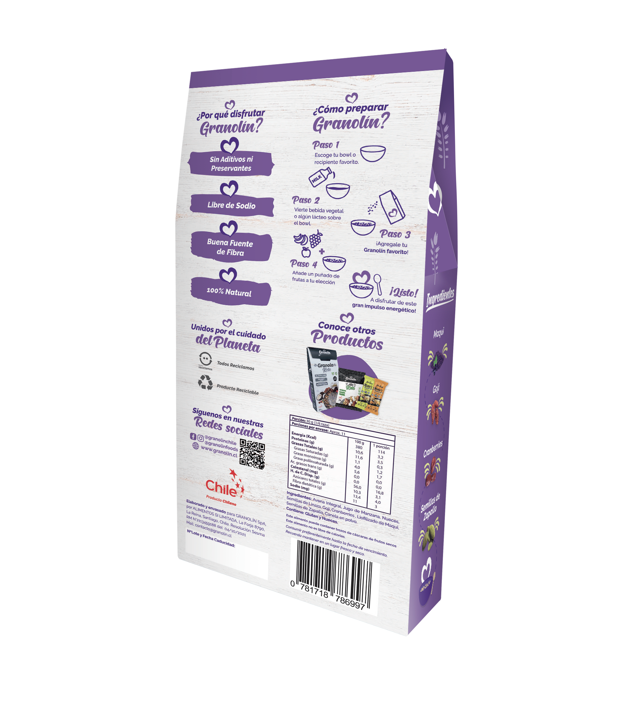 Granola Antioxidante 320gr